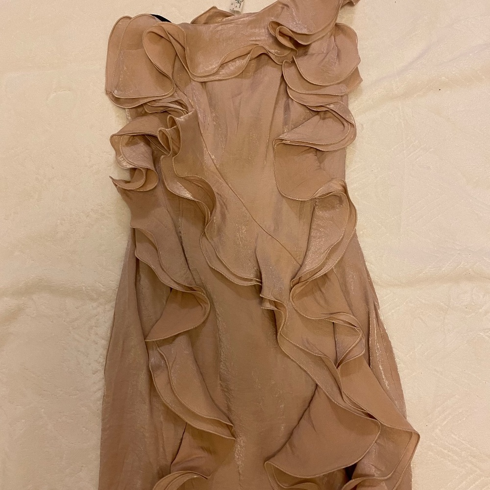 One shoulder designer formal dress